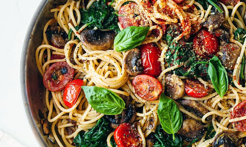Mushroom Tomato Pasta