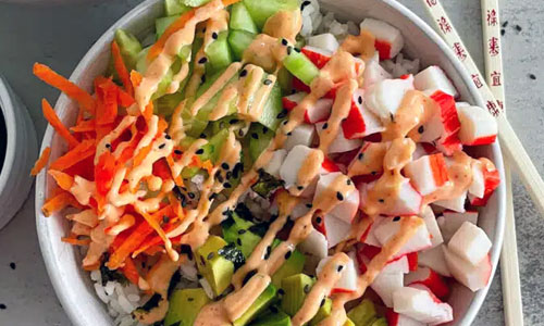 Cucumber Sushi Bowl